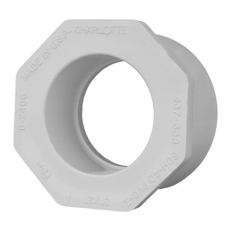 CHARLOTTE PIPE 3 x 2 SCH 40 REDUCER BUSHING SPGXS PRESSURE (1 Unit Piece)