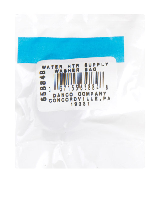 Danco 65884B Water Heater Supply Line Washer, Black, 1-Pack