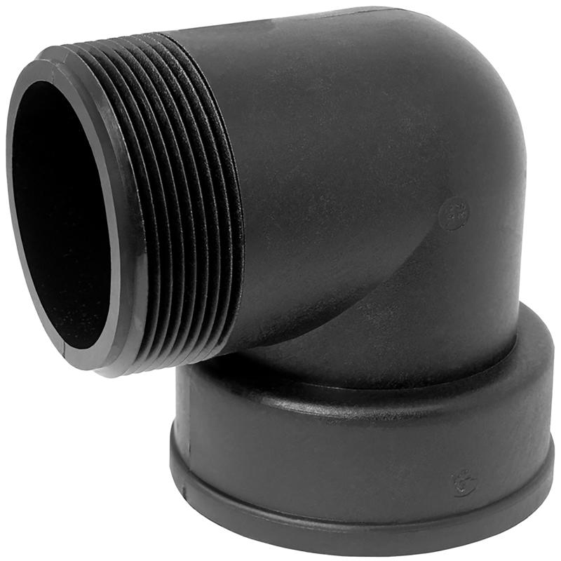 GREEN LEAF SE 100 P Pipe Street Elbow, 90 Deg, 1 in, MPT X FPT, Polypropylene Pipe-90