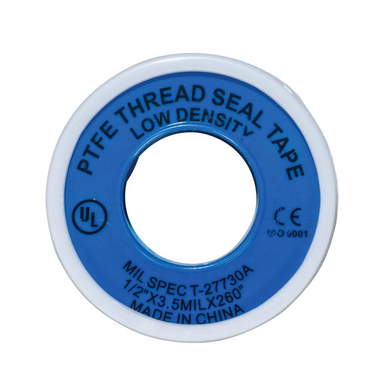 Weld-On 80315 Thread Seal Tape with PTFE, 1/2 inch by 260 inches, White