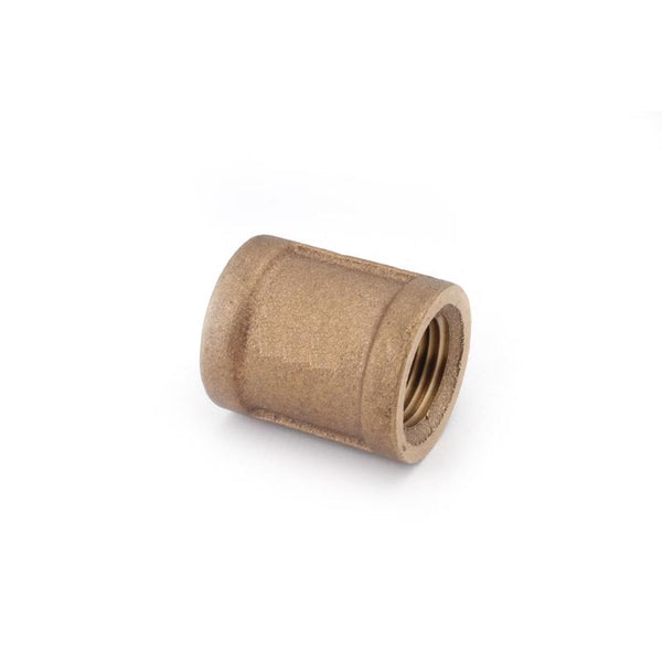ANDERSON METALS 738103-04 1/4" Rough Brass Coupling