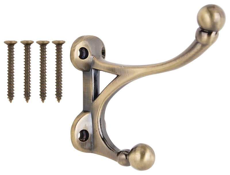 Mintcraft H-014-AB"Antique Brass" Coat & Hat Hook