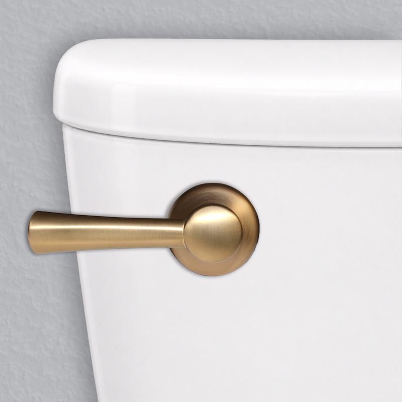 Korky 6094BP StrongARM Tank Lever, Universal to Fit Front Angled Side Left and Right Mount Toilets, Brushed Gold, Simple Style