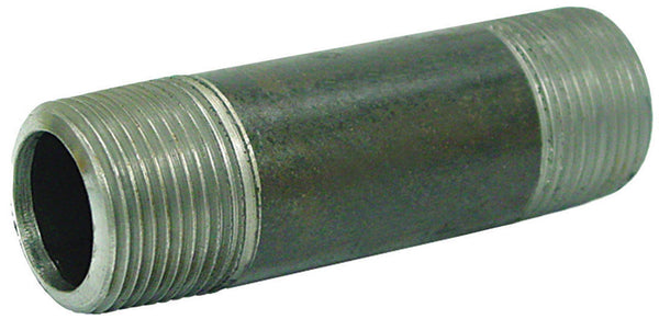Anvil 8700136800, Steel Pipe Fitting, Nipple, 1/4'' NPT Male x 1-1/2'' Length, Black Finish