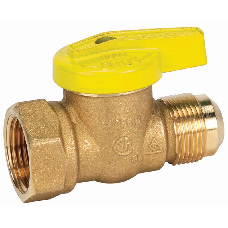 Homewerks VAC-VBK-X1B Vacuum Breaker Replacement Kit for Traditional Anti-Siphon, Frost-Free Sillcock Valves. Premium Gas Ball Valve, Female Thread x Flare, Brass, 1/2-Inch FIP x 3/8-Inch FL