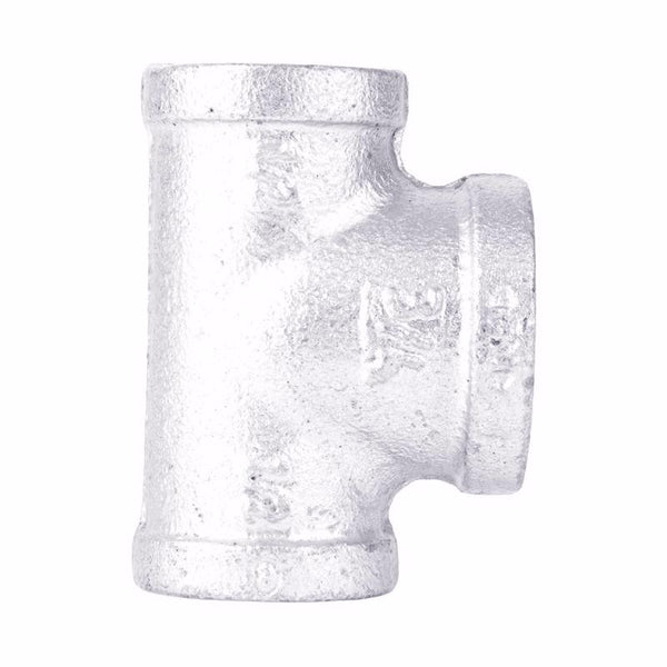 STZ Industries 1/2 in. FIP each X 1/2 in. D FIP FIP Galvanized Malleable Iron Reducing Tee 311RT-121234