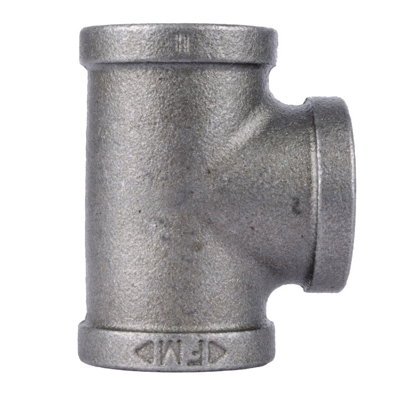 LDR 310 T-14 Tee, 1/4-Inch, Black Malleable Iron