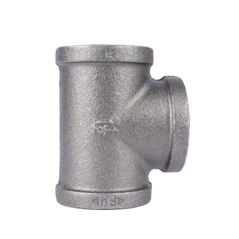 LDR 310 T-112 Tee, 1-1/2-Inch, Black Malleable Iron