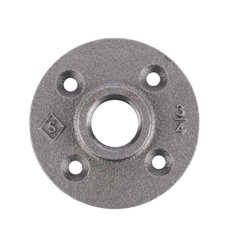 Floor Flange Diameter: 0.75", Finish: Black