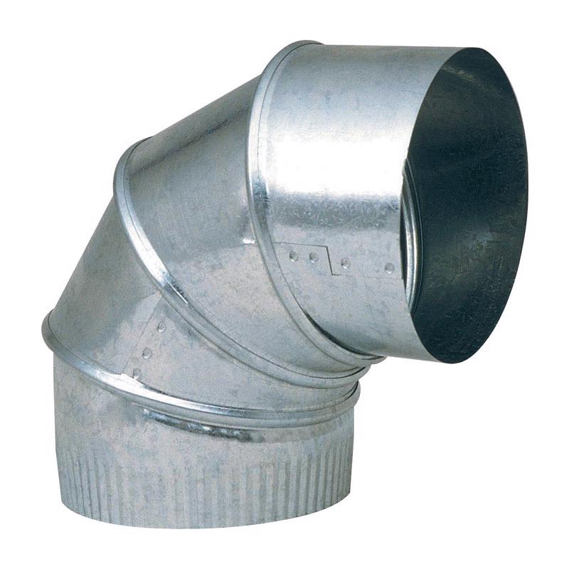 Imperial GV0301-C Adjustable Elbow, 8 in Connection, 24 Gauge, Galvanized