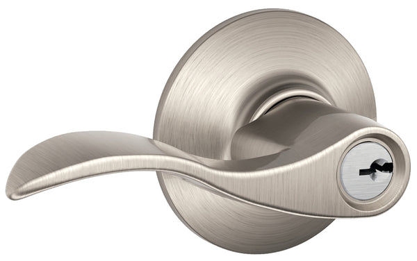 Schlage Lever Entry Accent Satin Nickel Finish Ansi Gr 2 F51A V Acc 619