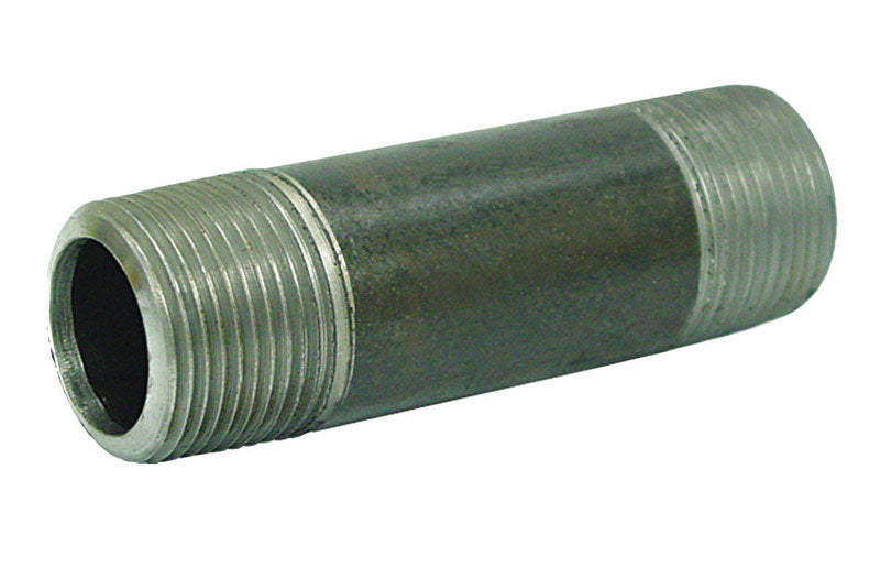 Anvil 8700136958, Steel Pipe Fitting, Nipple, 1/4'' NPT Male x 3'' Length, Black Finish