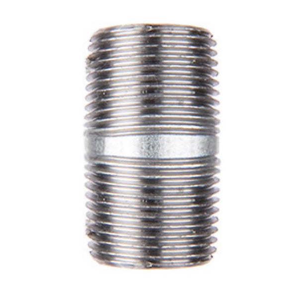LDR Industries 301 12X112 Galvanized Pipe Nipple, 1/2" x 1-1/2", Black 301UP12X112 (12-Pack)