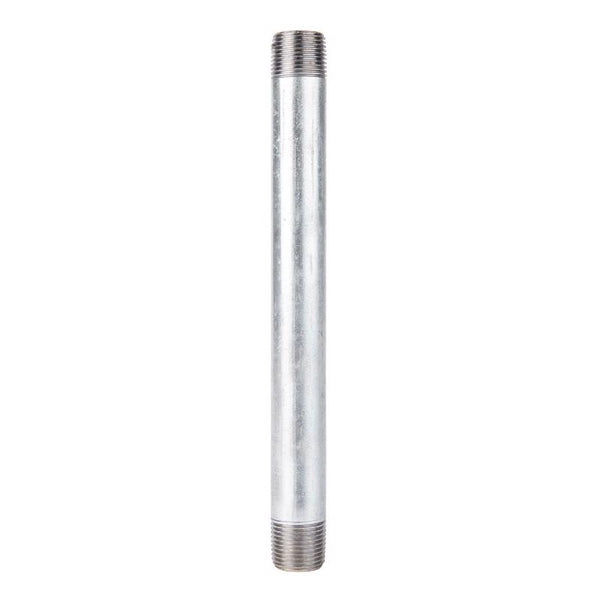 STZ Industries 1/2 in. MIP each X 1/2 in. D MIP Galvanized Steel 8 in. L Nipple 303U12X8