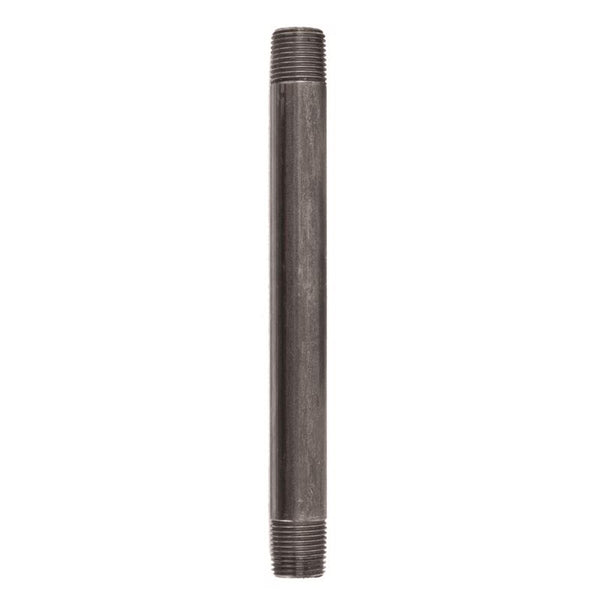 LDR Industries, Black 302 12X8 Galvanized Pipe Nipple, 1/2" x 8", 1/2-Inch X 8-Inch 302U12X8