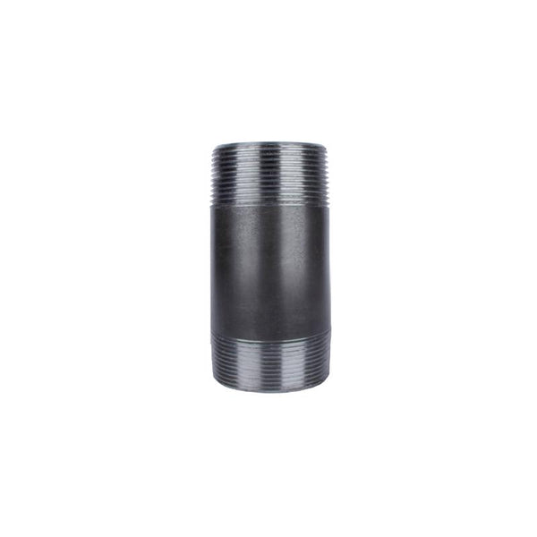 STZ Industries 1-1/2 in. MIP each X 1-1/2 in. D MIP Black Steel 4 in. L Nipple 300U112X4