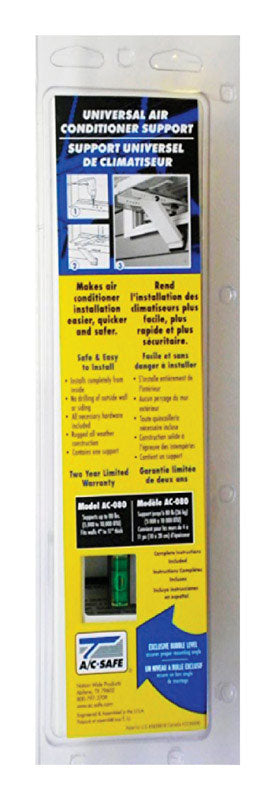 AC-Safe C Safe Universal Light-Duty Air Conditioner Support, No Size, White