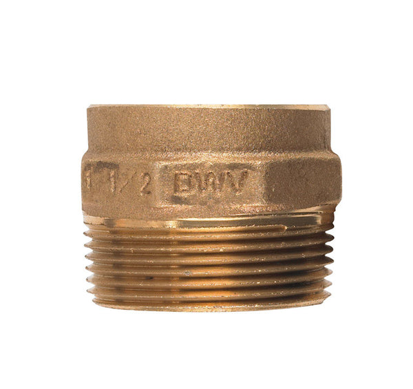 NIBCO 1-1/2 in. Sweat X 1-1/2 in. D MIP Copper DWV Adapter C00420D