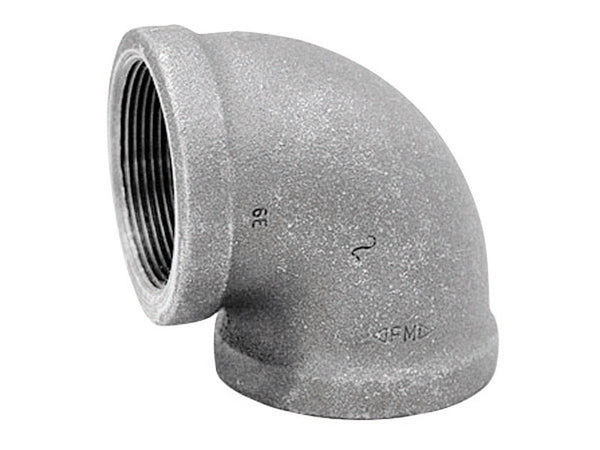 Anvil 8700124301, Malleable Iron Pipe Fitting, 90 Degree Elbow, 1-1/4'' NPT Female, Galvanized Finish