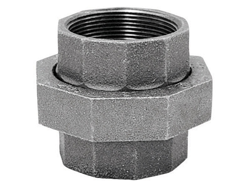 Anvil 8700163358, Malleable Iron Pipe Fitting, Union, 3/8'' NPT Female, Galvanized Finish