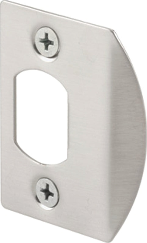 Prime-Line Defender Security E 2456 Latch Strike 2-1/4 in L 1-7/16 in W Steel Satin Nickel