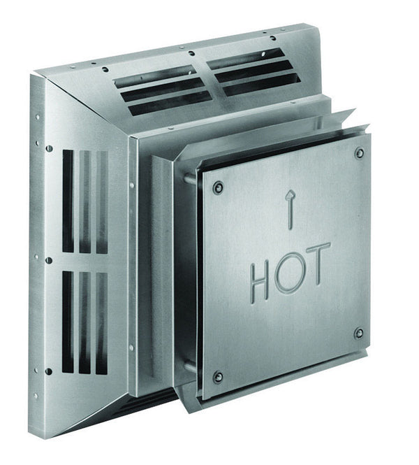 DuraVent 46DVA-HC Horizontal Square Termination Cap-4'' x 6 5/8'' Direct Vent, 4'' x 6.625'', Galvanized