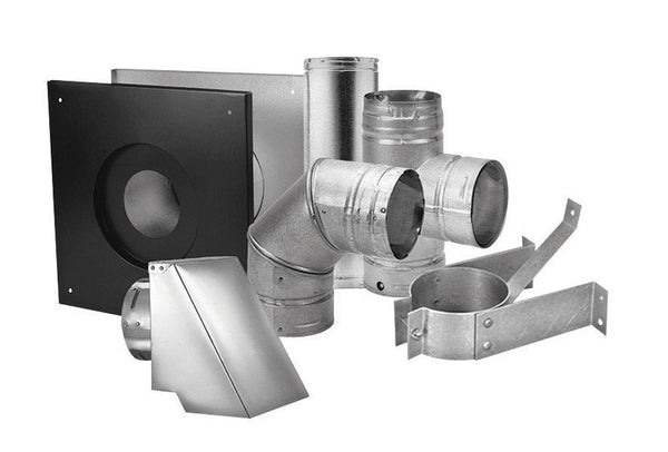 England's Stove AC-3000 DURAVENT 3PVL-KHA 3'' Pellet Stove Vent Kit, Steel-Stainless