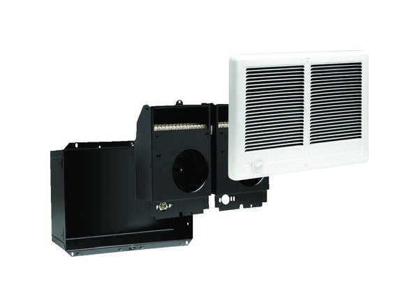 Cadet Com-Pak Twin Electric Wall Heater Complete Unit with Thermostat (Model: CSTC402TW, Part: 67527), 13648/10236 BTU, 240/208 Volt, 4000/3000 Watt, White