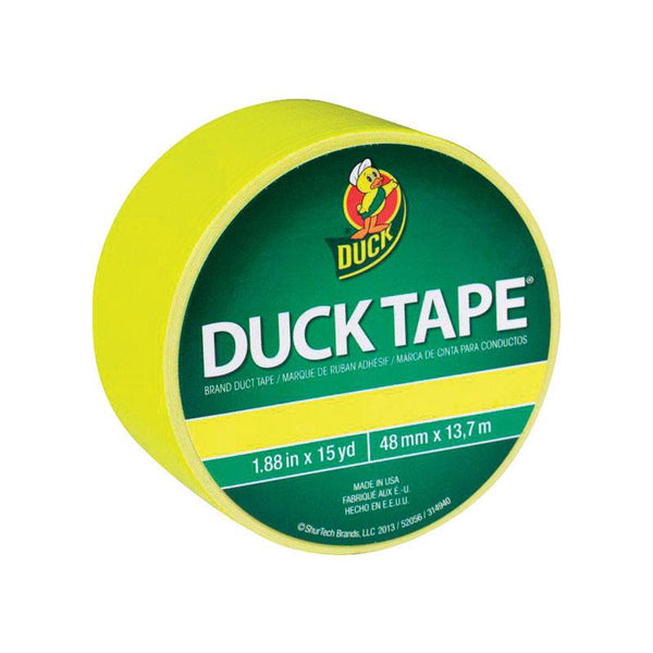 Duck Brand Color Duct Tape: 1.88 in. x 15 yds. (Atomic Yellow) 1061070