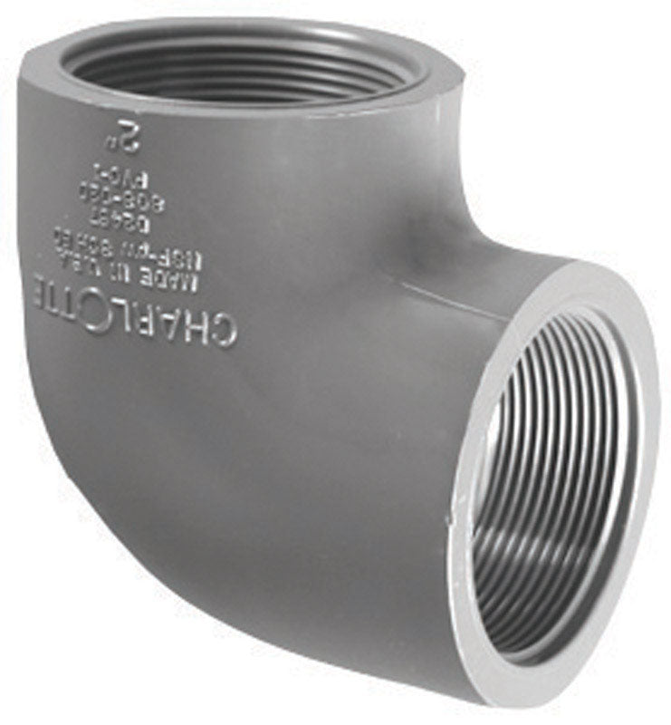 CHARLOTTE PIPE & FOUNDRY PVC 08302 2000HA 2" SCH80 90 Degree T x T Elbow
