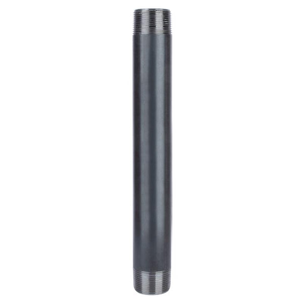 Stz Industries LDR Industries, Black 302 114X12 Galvanized Pipe Nipple, 1-1/4" x 12", 1-1/4-Inch X 12-Inch 302U114X12