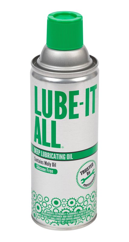 Gasoila Lube-It All Deep Lubricating Oil - Multi-Purpose Spray Lubricant for Industrial, Automotive, Marine, and Household Use, Long-Lasting Protection, Water-Resistant Formula, 11 oz Aerosol Can LA12