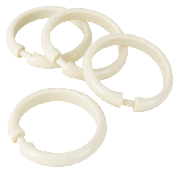 Homebasix Beige shower curtain rings. SD-ORING-B3L