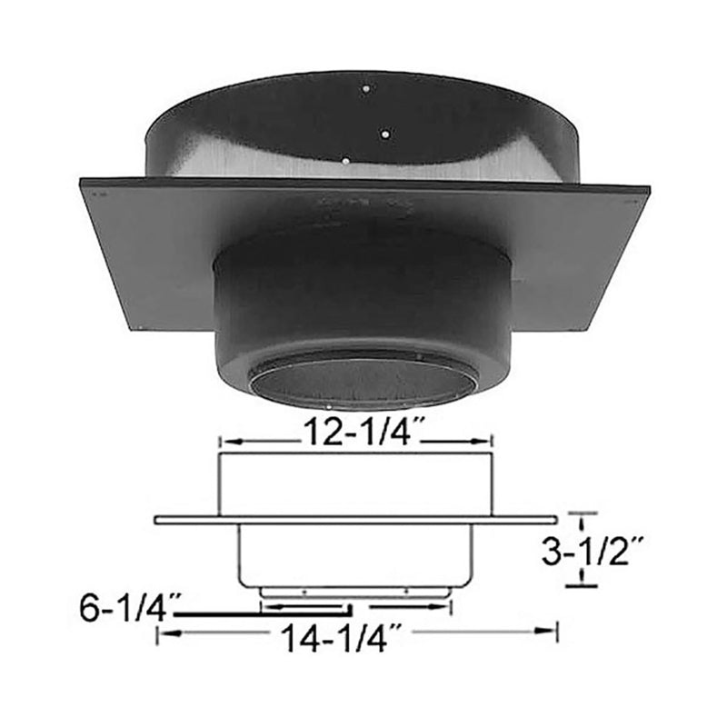 Selkirk 6T-FSP 6" Black Matte Finish Support Package