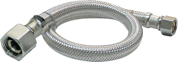 Plumb Pak PP23801LF Ez Faucet Supply Tube, 3/8 X 1/2 in, Compression X Fip, 12 in L, Stainless Steel