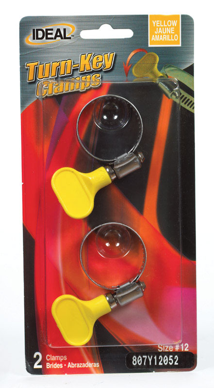 Tridon Ideal 1/2 in. 1-1/4 in. 12 Hose Clamp Stainless Steel Turn Key 807Y12052 (10-Pack)