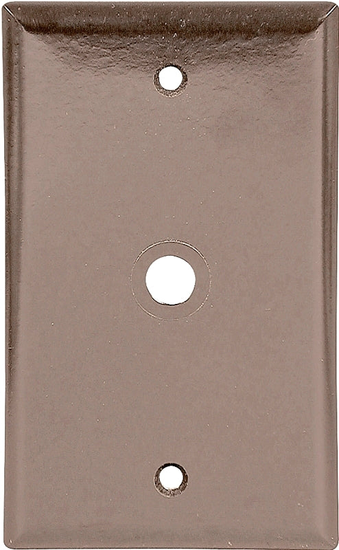 Cooper Wiring Devices 2128B-BOX 1 Gang Standard Size Telephone Wallplate Brown