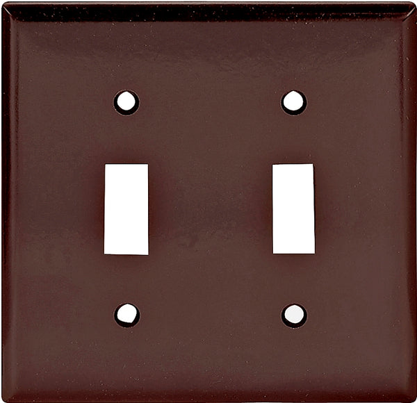 Cooper 2G STD BROWN TOGGLE PLATE (Pack of 10) 2139B-BOX