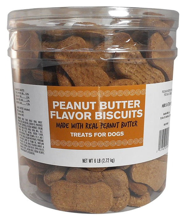 Pet Life Peanut Butter Dog Biscuits, 6 lb. Tub 02916