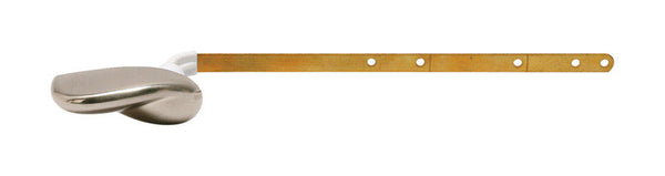 Fluidmaster 686 Sure-Fit Euro Universal Toilet Tank Lever, 12 In L Durable Metal Platinum Handle, Plastic