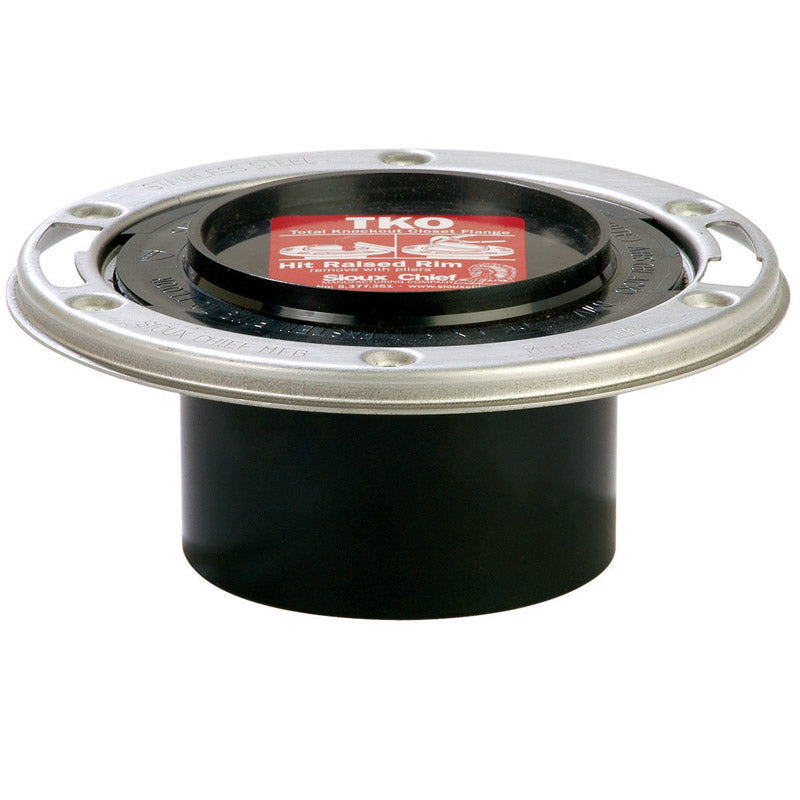 ABS/DWV Closet Flange, 3-In. Hub or 4-In. Inside