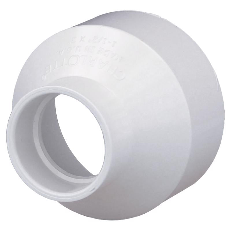 CHARLOTTE PIPE 1 1/2 x 3 Pipe DWVINCREASER Reducer DWV (Drain, Waste and Vent) (1 Unit Piece)