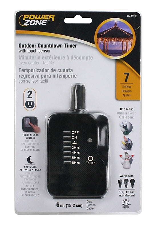 TIMER COUNTDOWN 2 OUTLET BLACK