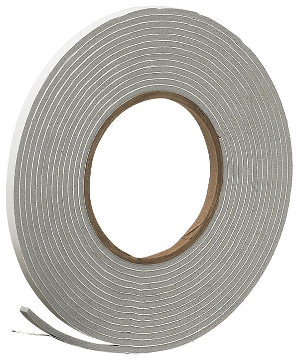 Frost King Vinyl Foam Tape - Closed Cell - Moderate Compression, 1/4" W, 1/8" Thick, 17' L, Grey - V442H