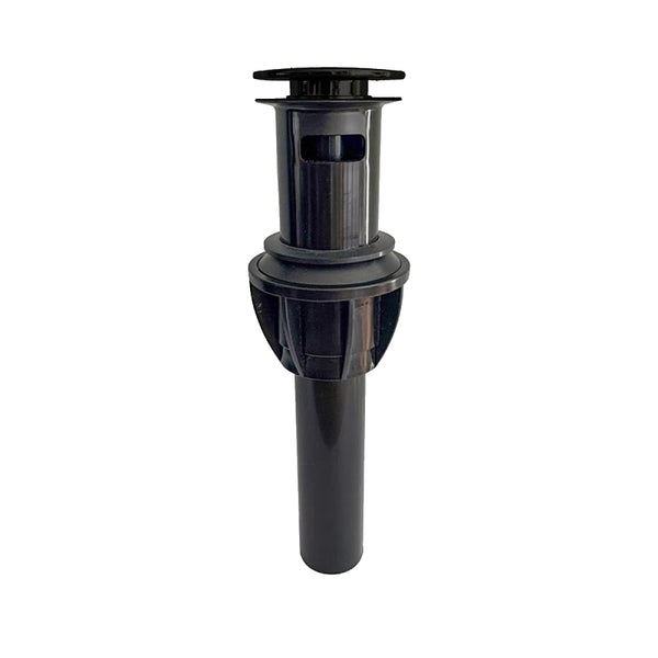 Keeney K820-72MB 1-1/4-in Plastic Push Button Sink Bathroom Drain with Overflow, Matte Black