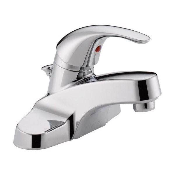 Peerless Tunbridge Centerset Bathroom Faucet Chrome, Bathroom Sink Faucet, Single Handle, Drain Assembly, Chrome P188620LF