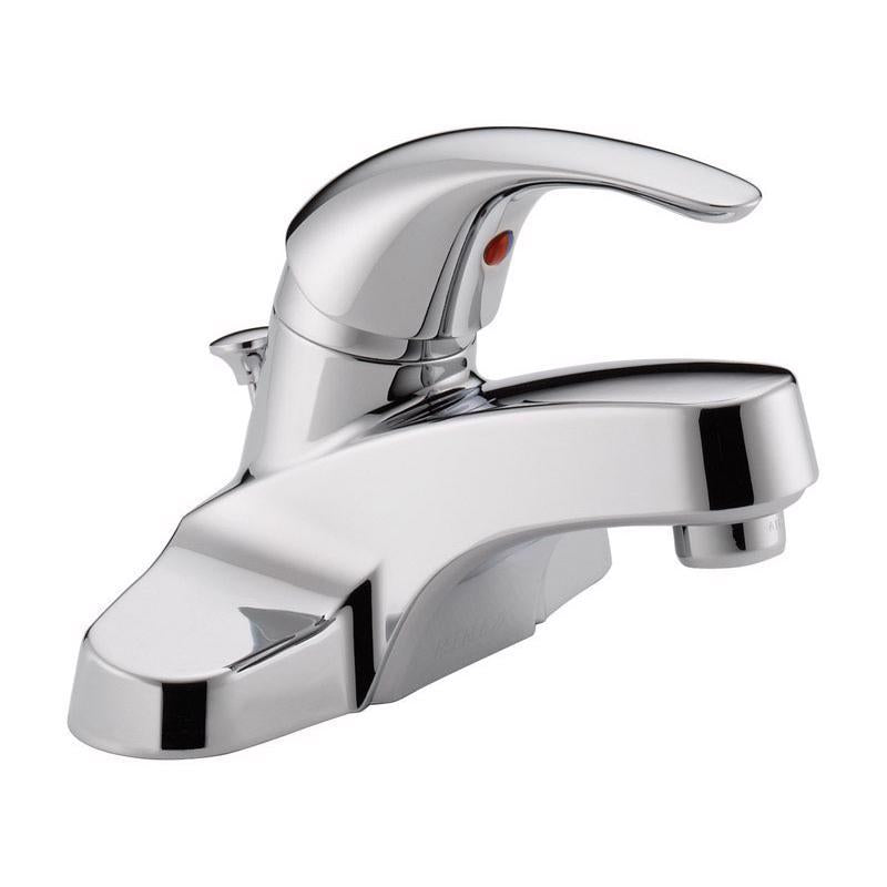 Peerless Tunbridge Centerset Bathroom Faucet Chrome, Bathroom Sink Faucet, Single Handle, Drain Assembly, Chrome P188620LF