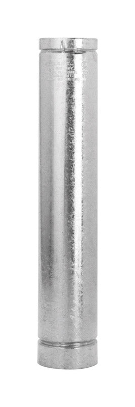 Selkirk 3 in. Dia. x 36 in. L Aluminum Round Gas Vent Pipe 183036 (2-Pack)