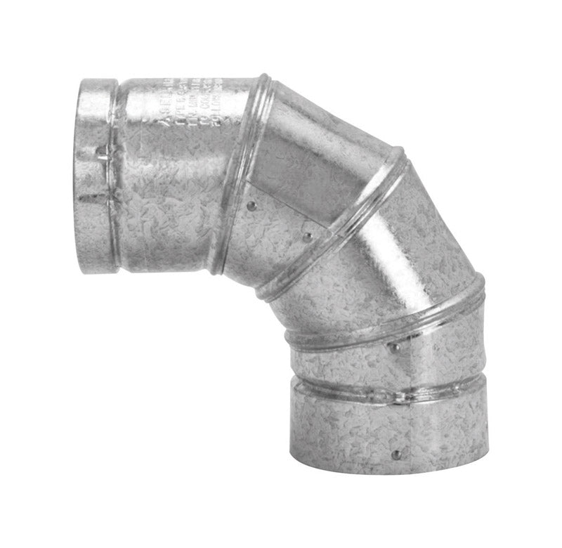 Selkirk 3 in. Dia. x 3 in. Dia. Adjustable 90 deg. Aluminum Stove Pipe Elbow