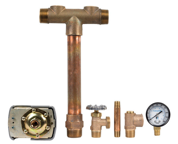 CAMPBELL Well Water Tank Installation Kit,Brass Tfp 51-LF
